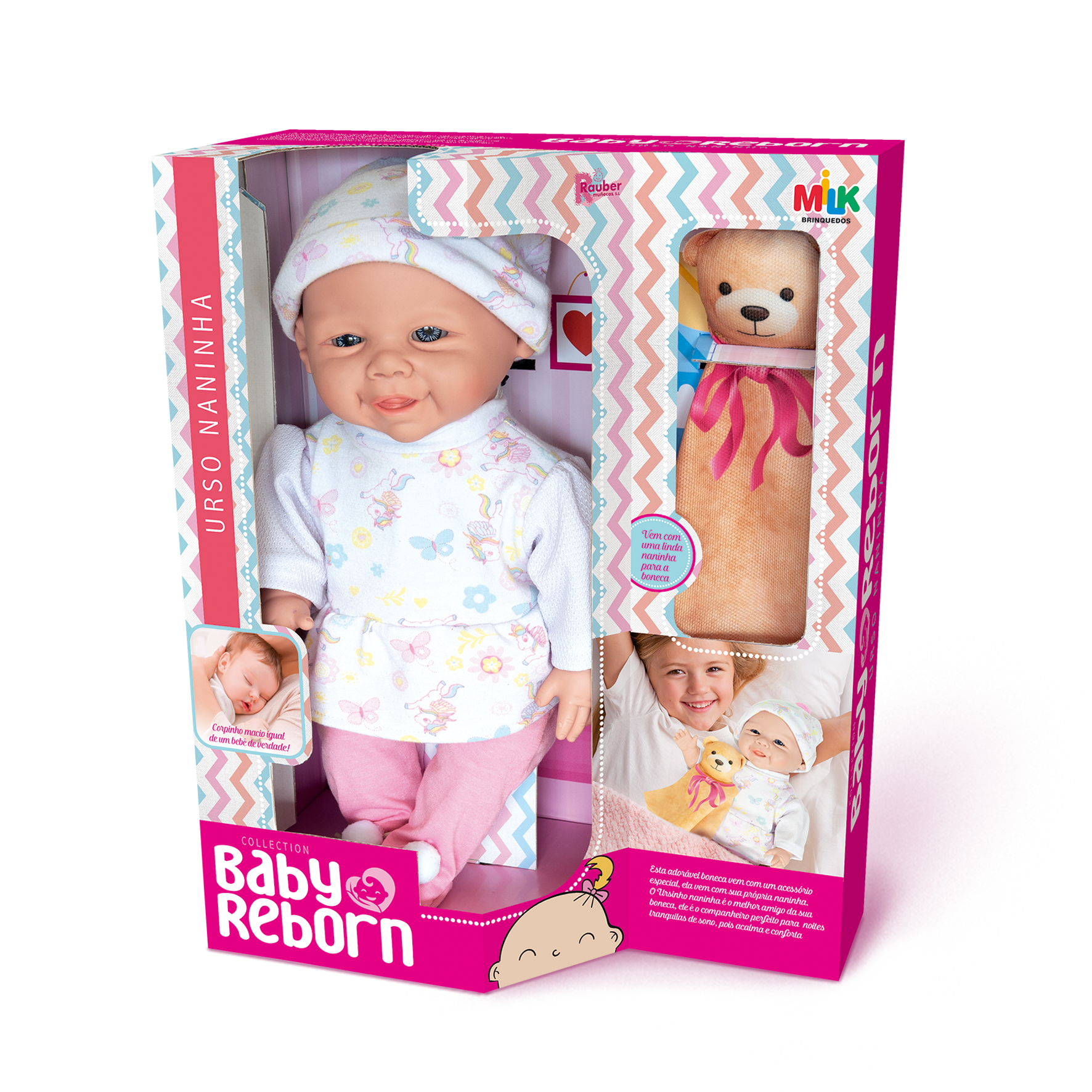 Coleção Baby Reborn Urso Naninha<br>627